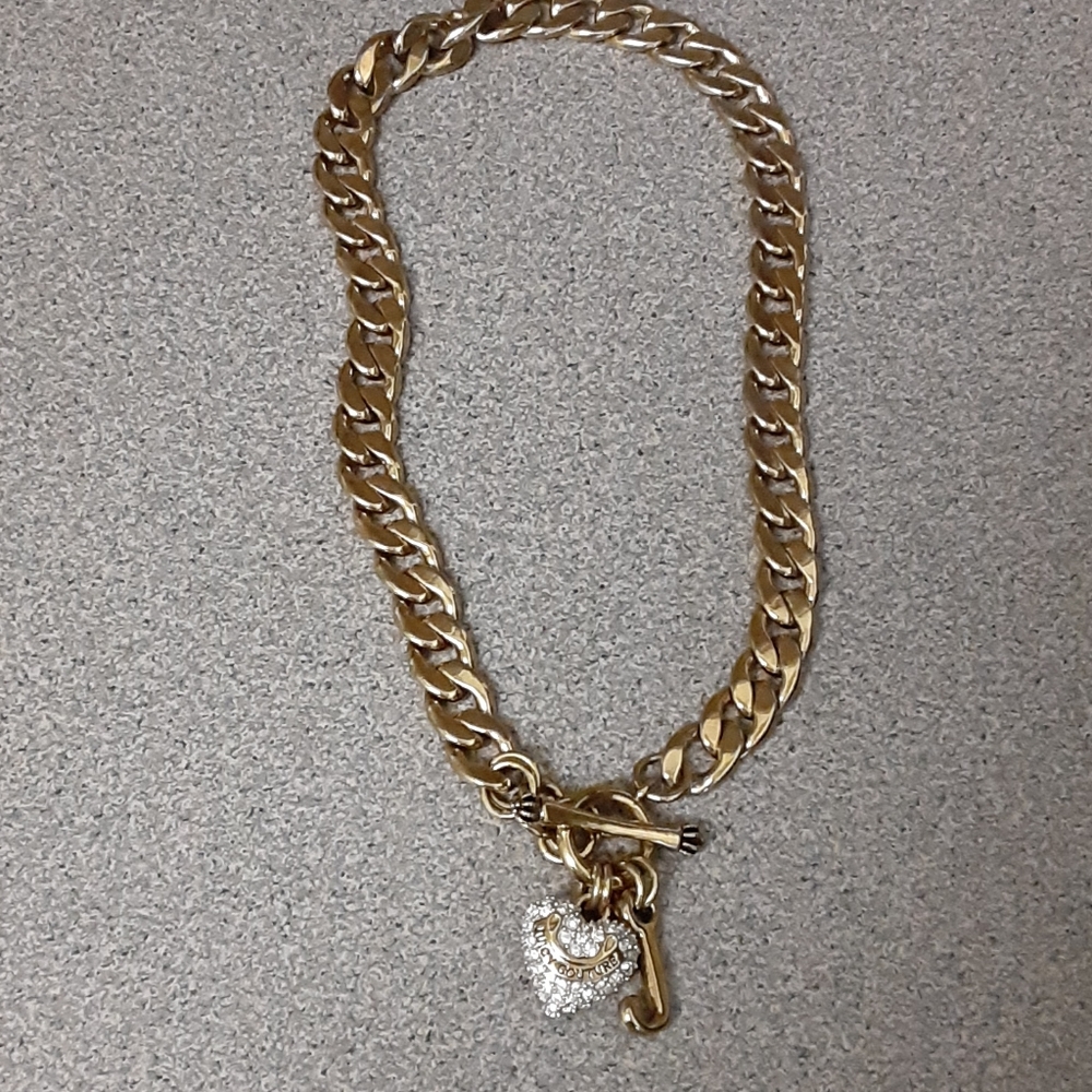 JUICY COUTURE WOMENS HEART PENDANT NECKLACE